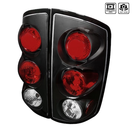 Spec-D Tuning 02-06 Dodge Ram Altezza Tail Light Black, LT-RAM02JM-TM LT-RAM02JM-TM